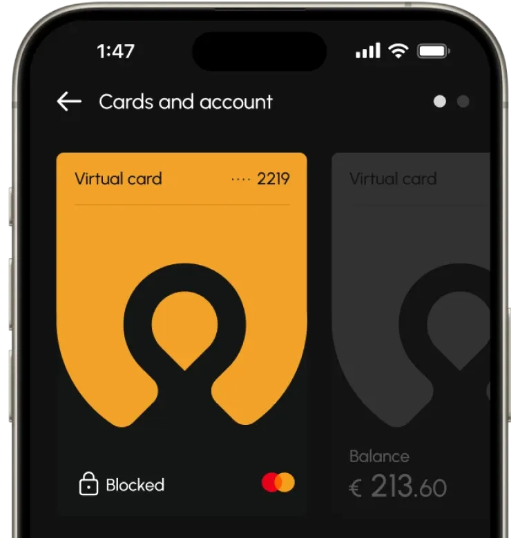 Cards and accounts